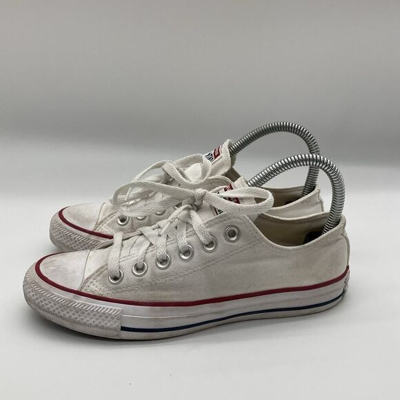 Size M4.5 W6.5 Converse Unisex CT All Star Low M7652 White Casual Shoes Sneakers - Picture 4 of 9